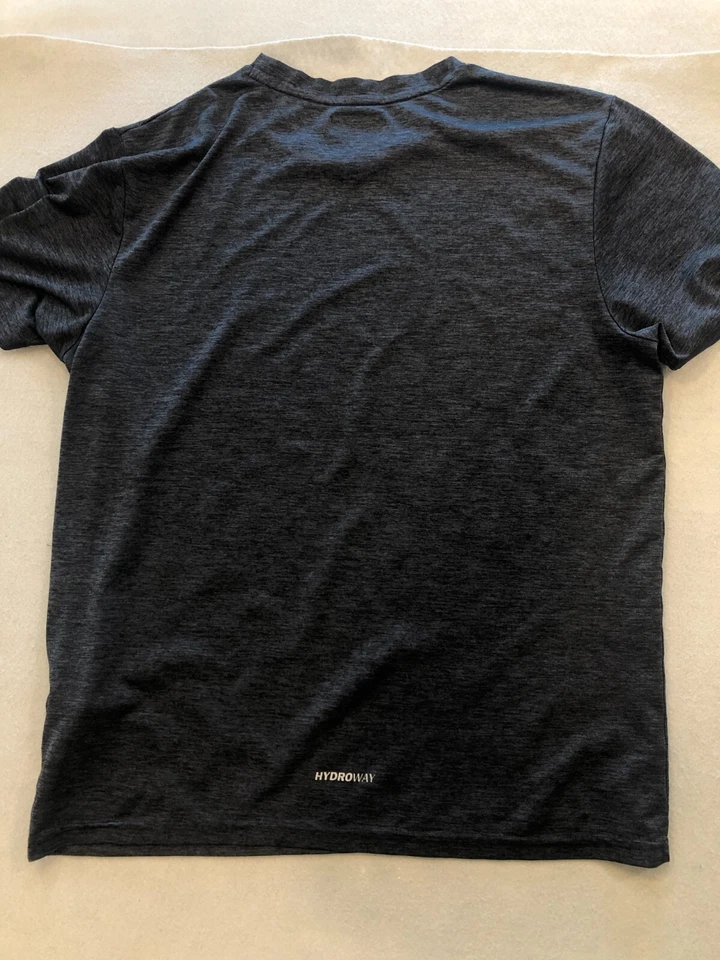 Camisa de entrenamiento Kappa para hombre grande gris jaspeado tejido ropa deportiva camiseta Foto 3 de 4