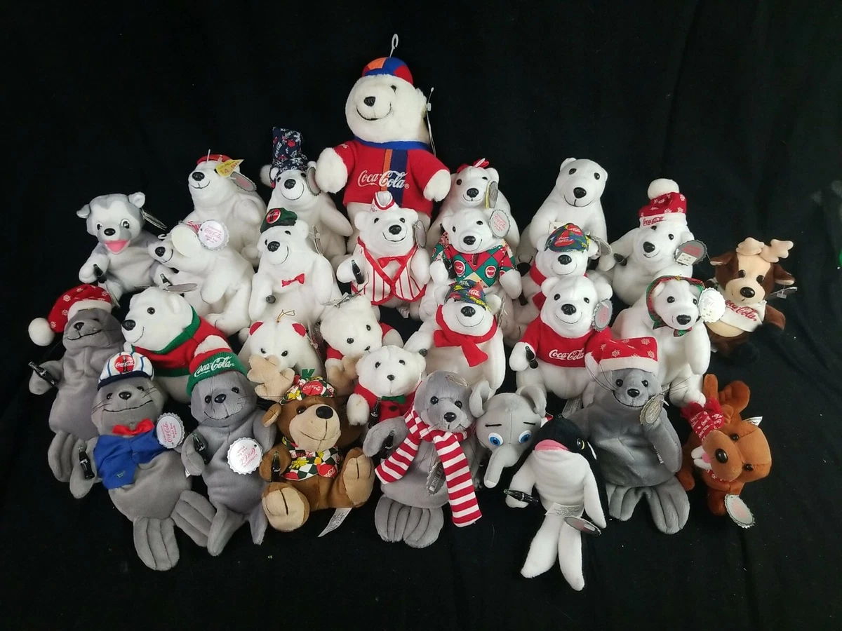 29 Coca Cola Plush Late 90s Early 2000s Collectible Stuffed Animals Most NWT