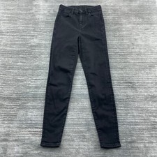 American Eagle Jeans Size 00S Womens Curvy Hi Rise Jegging Dark Wash Black Denim