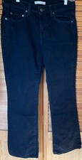 LEVI 515 BLACK BOOTCUT MID RISE JEANS, WOMENS 8, ZIPPER FLY, EUC