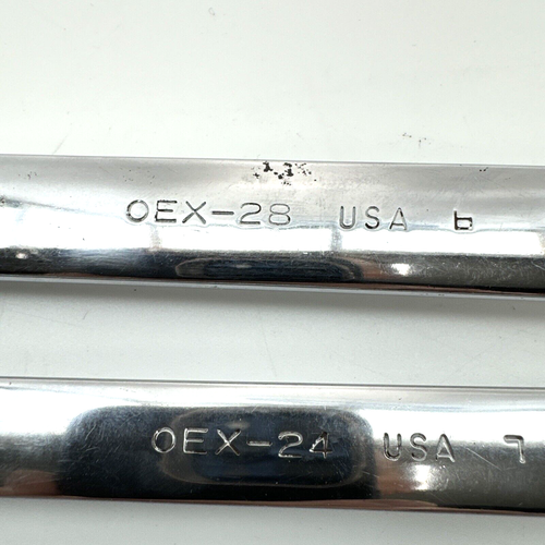 Snap On 7 piece wrench set SAE OEX-28 OEX-24 OEX-22 OEX-20 OEX-16 OEX-14 OEX-12 - Picture 3 of 13
