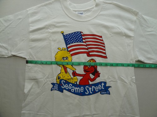 Sesame Street 2002 Gildan L Tee T-Shirt Season 33 9/11 NY New York Elmo Big Bird - 第 5/14 張圖片