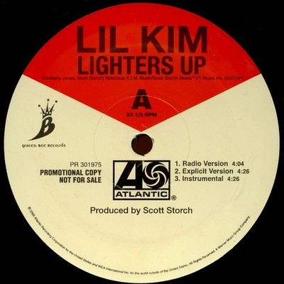 Lil' Kim, Lighters Up / My Ni*#@s, (12'', Promo), VG+, 3913286317