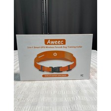 Aweec 2-in-1 Smart GPS Wireless Fence  Dog Training Collar Orange Waterproof