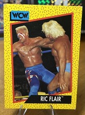 1991 Impel WCW #46 Ric Flair Wrestling Card, Chopping Sting