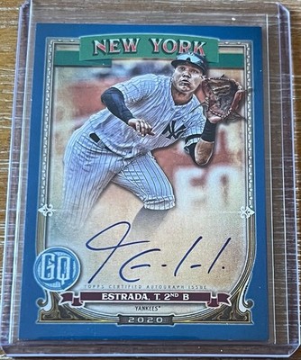 THIARO ESTRADA 2020 Topps Gypsy Queen BLUE PARALLEL AUTO #101/150 ! YANKEES !
