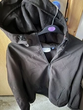 Mountain Warehouse Black Zip Up Jacket With Hood. Size 20.
