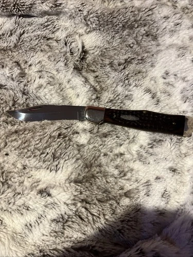 Vintage 7 Dot CASE XX COKE BOTTLE Pocket Knife 1970s C61050SAB Wood Handle