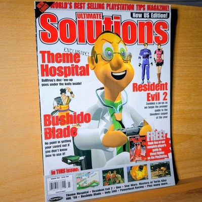 Ultimate Solutions Magazine Vol. 2 No.2 Theme Hospital Resident Evil 2 NO LABEL