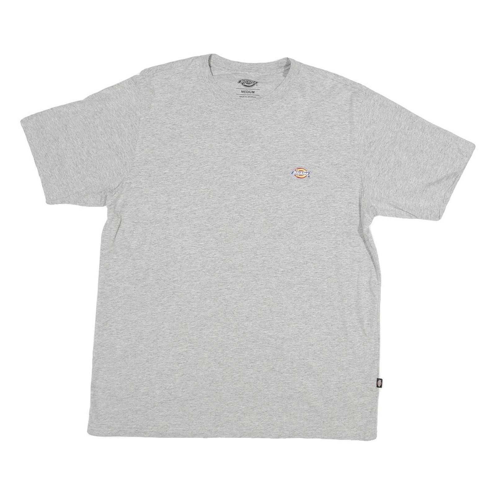 DICKIES Hombre Gris Gráfico Camiseta M Manga Corta Cuello Redondo Trabajo Logo