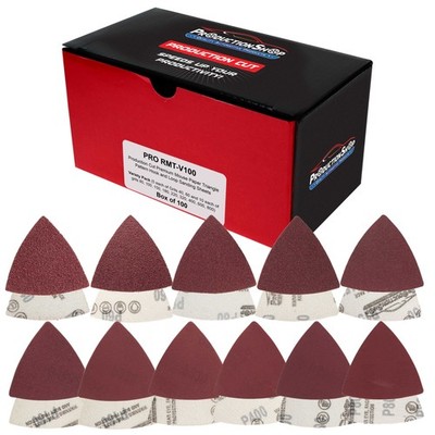 Triangle Mouse Detail Sander Sandpapers, 100 Disc Variety Pack - Hook & Loop