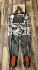 Simms Riffle Stockingfoot Fishing Waders | Men’s XL | Camo | NEW! | Fast Ship