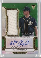 2018 Triple Threads Single Jumbo Relics Emerald 19/50 Matt Chapman Auto 0rd2