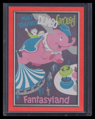 Mad Tea Party, Dumbo Carrousel Orange /25 2025 Topps Disneyland 70th #P-2