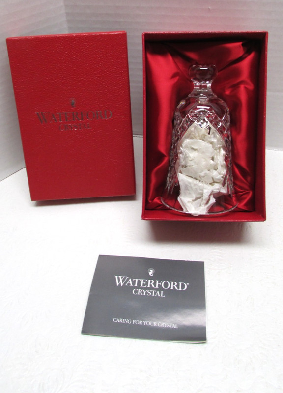 1994 Waterford Crystal Twelve Days of Christmas Bell ~ 11 Pipers Piping in Box