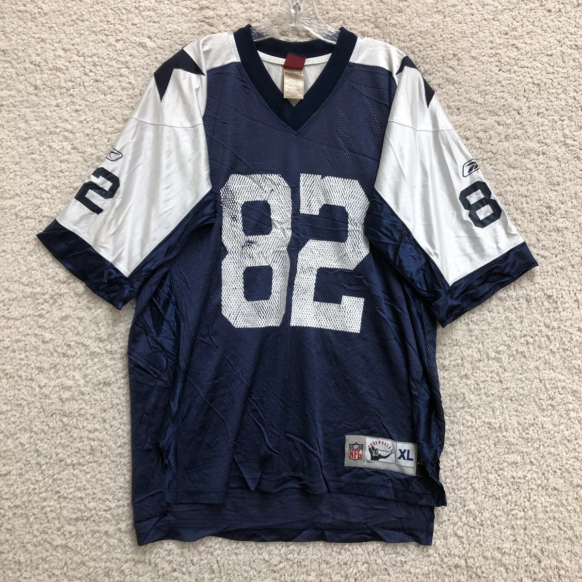Reebok Dallas Cowboys Jersey Extra Large Adult Blue NFL #82 Jason