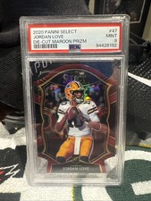 2020 Panini Select - Concourse Jordan Love #47 Maroon Prizm Die-Cut (RC)