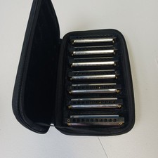 Hohner Bluesband Harmonica 7 piece set with Case A B C D E F  G