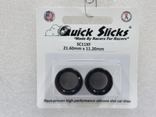 QUICKSLICKS SC11XF SILICONE TIRES FOR SCALEXTRIC CORVETTE C6R 1/32 SLOT CAR PART