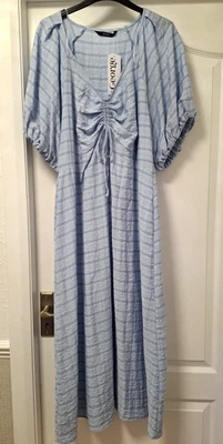 George Light Blue Midaxi Tea Dress - Size 18 - NWT - Image 1 of 4