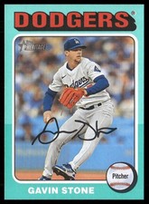 Gavin Stone 2024 Topps Heritage Aqua Border Los Angeles Dodgers #642