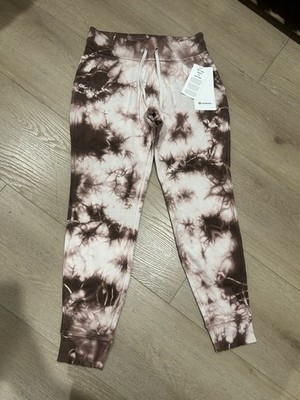 Lululemon Warm Down Jogger Earth Dye Clay Tie-dye Size 4 NWT