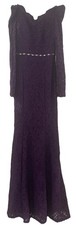 jodi kristopher Long Sleeve purple Sequin Formal Prom/pageant dress Size 5