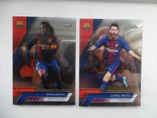 Topps Chrome Barcelona 2022/23 Base cards Messi, Ronaldo, Ronaldinho, Etc