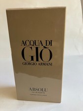 ACQUA DI GIO ABSOLU 6.7oz EDP Spray for Men, 100 AUTHENTIC, SEALED, VERY RARE