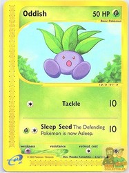 Oddish 122/165 Expedition Base Set Common Pokemon Card