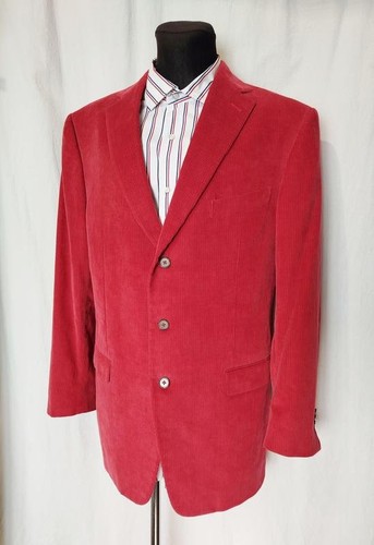 Men Ermenegildo Zegna Blazer Red Velvet 52