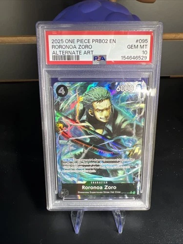 One Piece - Premium Booster Vol. 2 - Roronoa Zoro - OP10-095 - Alt Art - PSA 10