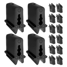 Reusable Greenhouse Panel Clips Durable Black PP Plastic Garden Fixing Clamps