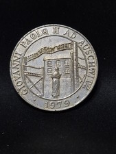 Medaglia  la visita di Papa Giovanni Paolo II al campo di concentramento