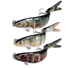 Fishing Lures Kit - Multi Jointed Swimbaits, Topwater, Slow Sinking for Bass ...