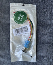 Gebildet 4-Pin Panel Mount Bulkhead Connector Solder Wire Pigtail Blue