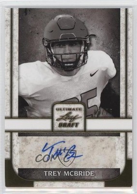 2022 Leaf Ultimate Draft Gold 18/75 Trey McBride #PA-TMB Rookie Auto RC 1b53