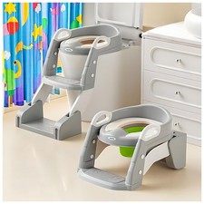 Potty Training Toilet Soft PU Seat 3 in 1 Design Safe Ladder Ladder