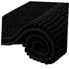 Bathroom Rugs, 20" x 32" Chenille Bath Rug Soft Short Plush Bath Mat Soft