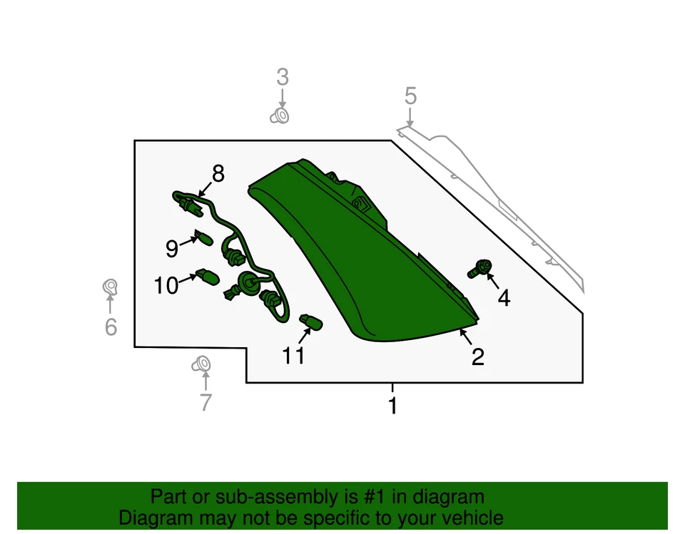 Conjunto de lámpara combinado original Nissan Murano 2006-2007 26550-CC20B Foto 2 de 2