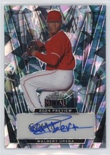 2023 Leaf Trinity 2024 Metal Preview Black Crystals 3/5 Walbert Urena Auto xb2