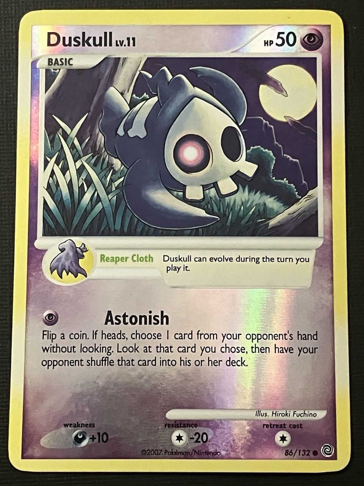Duskull 86/132 Pokemon Diamond & Pearl Secret Wonders 2007 Reverse Holo Rare LP