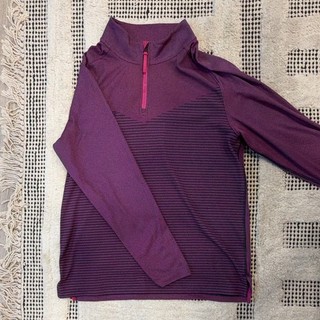 Nike Golf Men's Quarter Zip Pullover Long Sleeve Dri Fit Purple Size M
