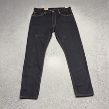 Levis 512 Jeans Men 36x32 Black Straight Leg Slim Taper Dark Wash Denim Pants