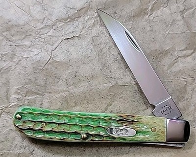 Case XX Mini Trapper Lizardskin Lizard Skin 22852 Burnt Bright