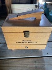Vtg MCM Ronson Roto Shine Magnetic Shoe Shine Box Attachments Tested Works
