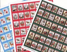 2025 ALA National & Test Design US Christmas Seal Sheet Collection