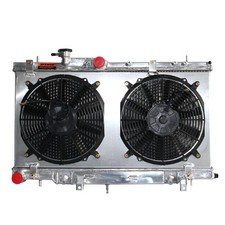 Fit Subaru Impreza Baja WRX Saab 9-2X 2.5L H4 2003-2007 Radiator & Fan Shroud AT