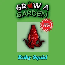 Ruby Squid - Grow a Garden Roblox | PETS | Cheap Price - Fast Delivery!