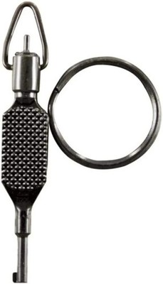 ZAK Tool ZT-9P Knurled Flat Grip Swivel Handcuff Key w/ 1.5  Key Ring Polymer